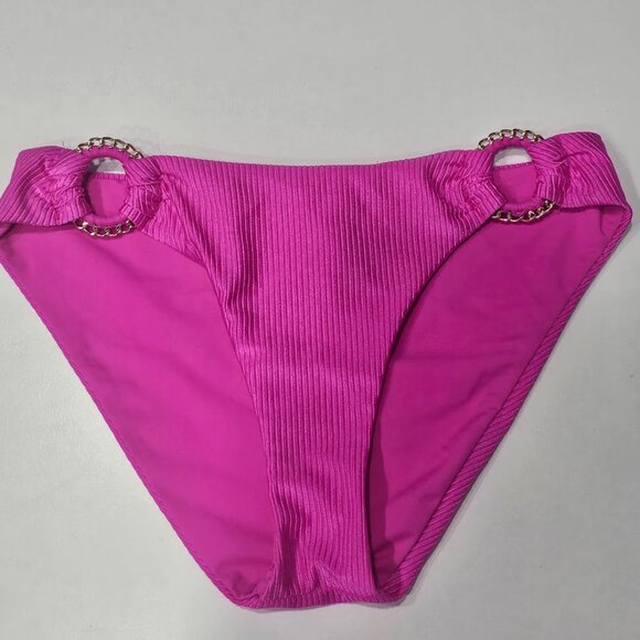 Becca Monte Carlo Shiny Rib Hipster Bikini Bottoms - Picture 5 of 8